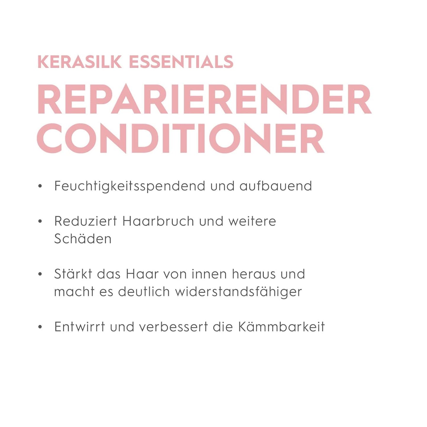 Kerasilk Essential, Reparierender Conditioner für gestresstes und strapaziertes Haar, 750ml