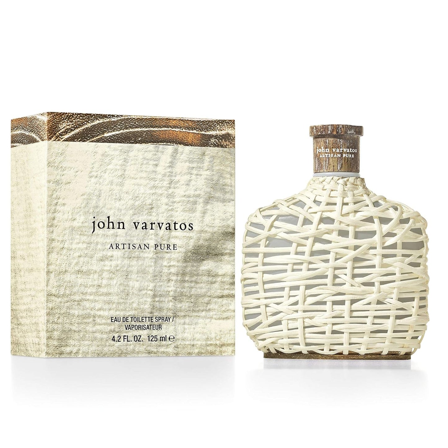 John Varvatos Artisan Pure, Eau de Toilettefür Männer, holzig-frischer Duft aus spanischer Zitrone, klassischer Herrenduft, im Designer Flakon, 125 ml