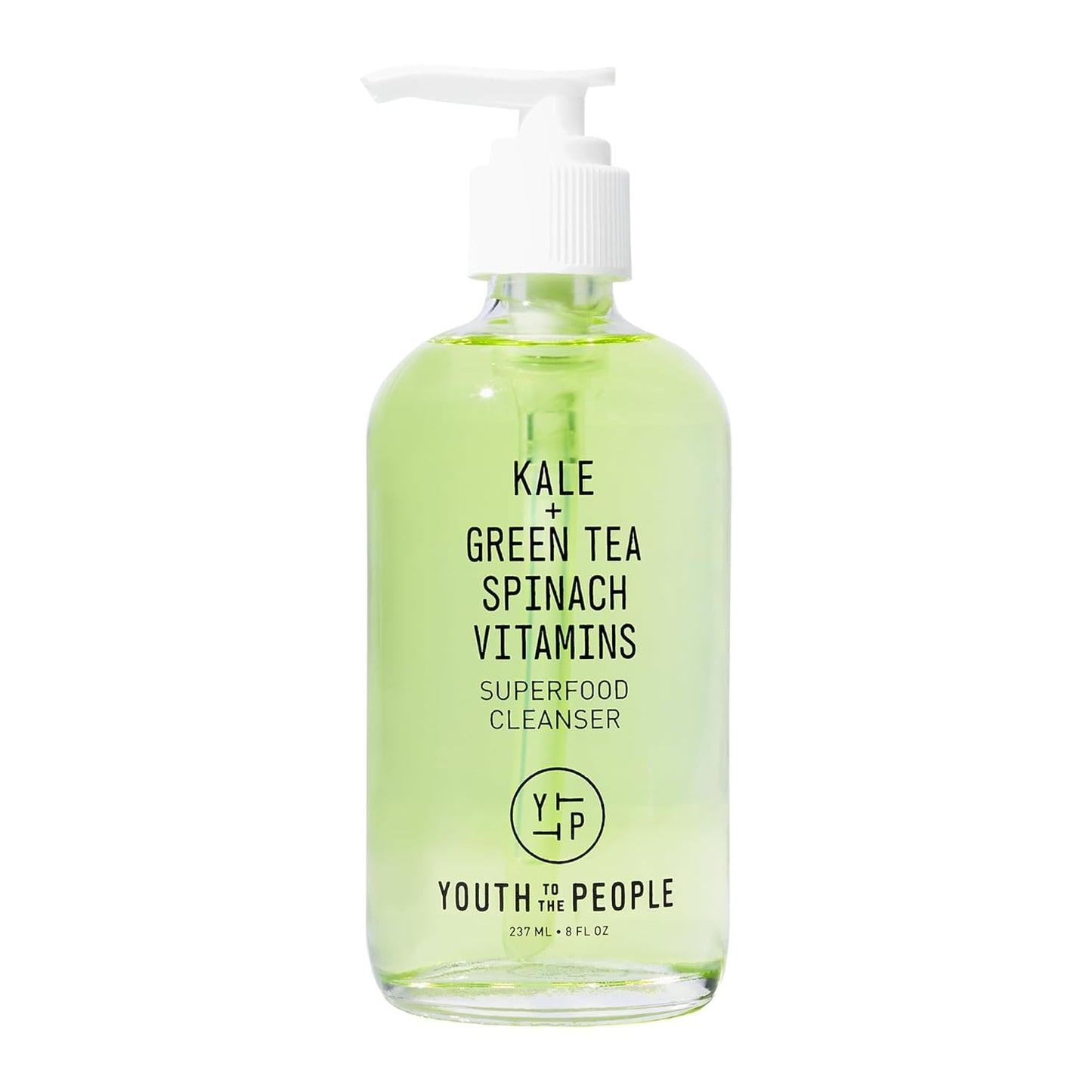 Youth To The People Youth To The People Grünkohl-Grüntee-Superfood-Gesichtsreiniger – Vegane Gesichtsreinigung mit Spinat, Vitamin C, EK – Nicht trocknender Gel-Schaumreiniger für alle Hauttypen – Cl