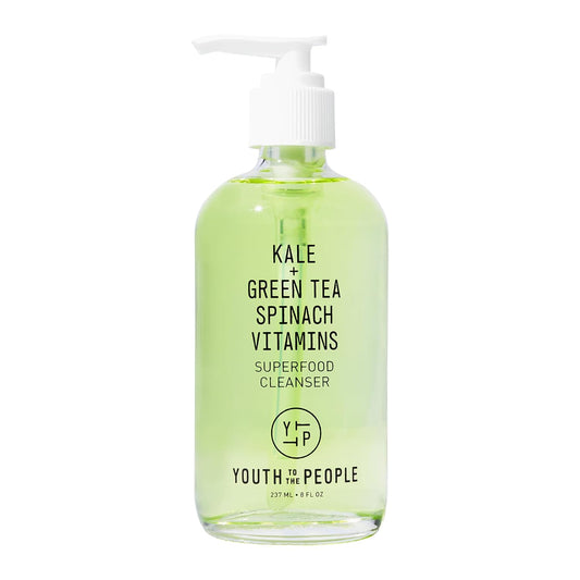 Youth To The People Youth To The People Grünkohl-Grüntee-Superfood-Gesichtsreiniger – Vegane Gesichtsreinigung mit Spinat, Vitamin C, EK – Nicht trocknender Gel-Schaumreiniger für alle Hauttypen – Cl