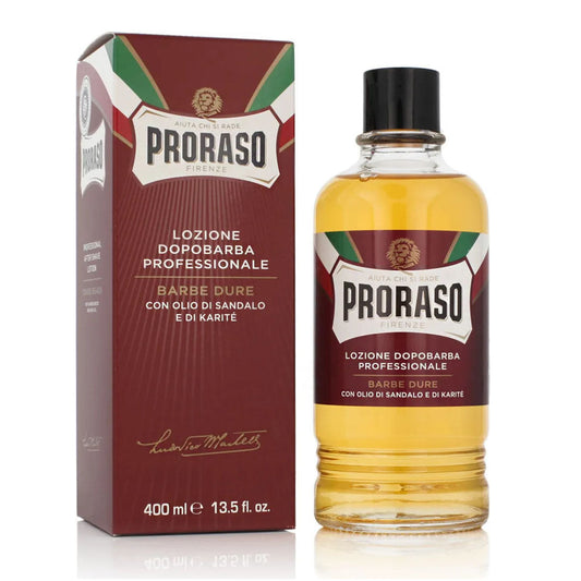 Proraso Professional After Shave Lotion Nourishing, 400 ml, Aftershave für Männer mit Sandelholz & Shea Öl, hilft, den Hautkomfort wiederherzustellen, Made in Italy